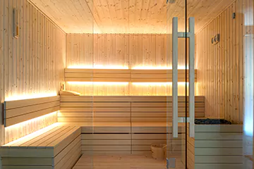 Modern Sauna Setup in Ajax, Ontario