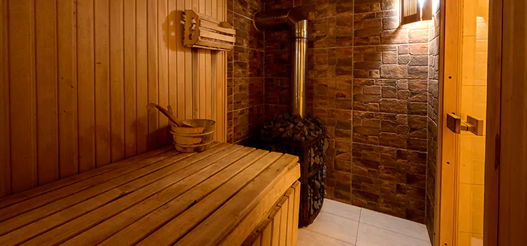 Traditional Sauna Cabin Conversion in Ajax, Ontario