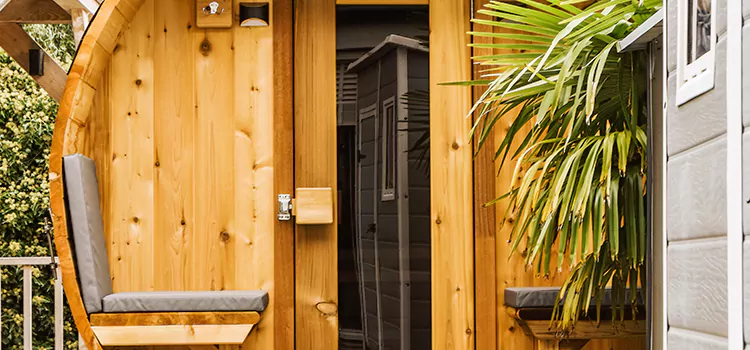 Wood-fired Outdoor Residential Sauna Installation in Ajax, Ontario